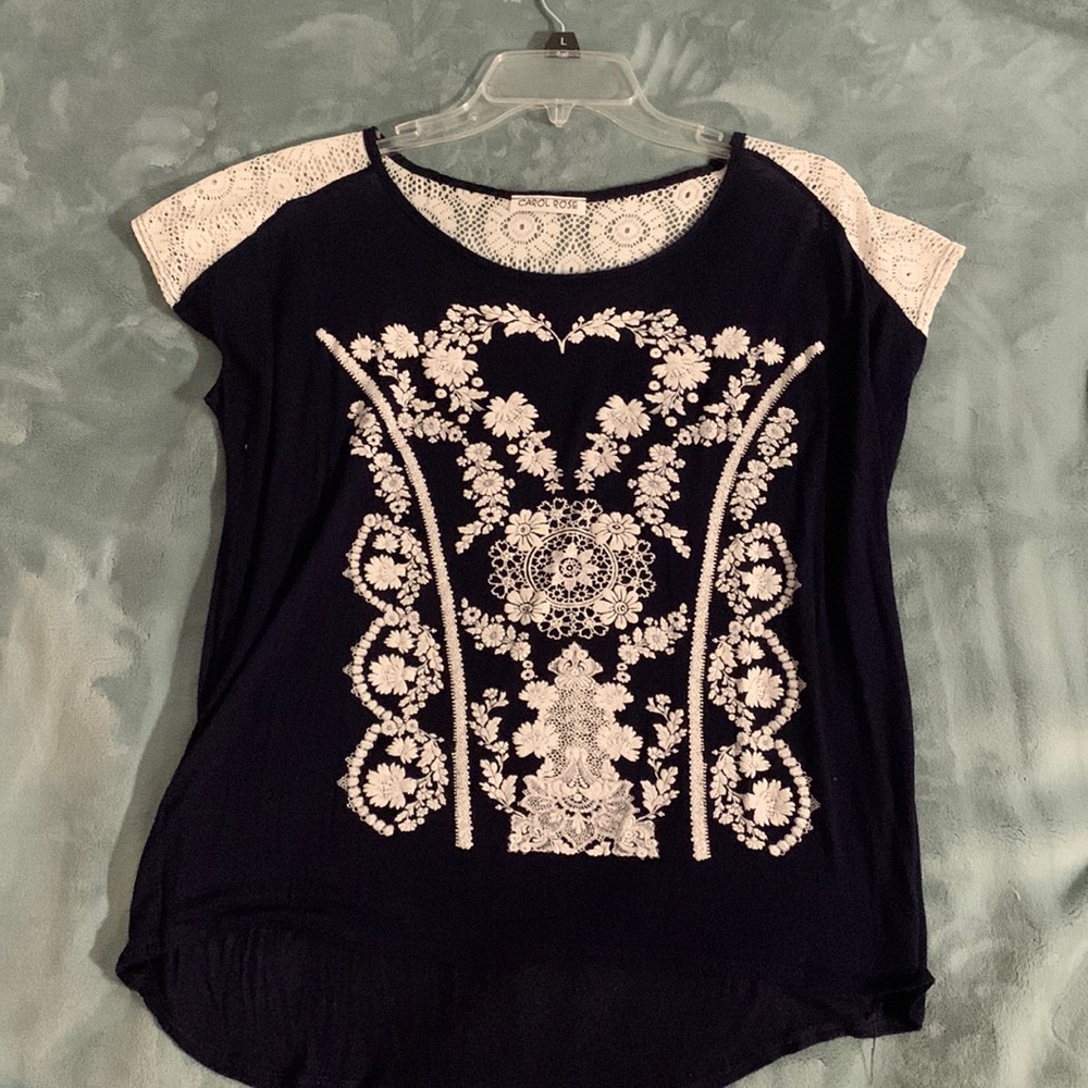 Dark blue blouse